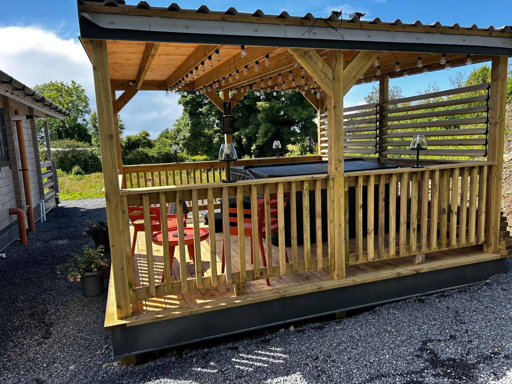 Little Rock Retreat Log Cabin With Hot Tub Castletown Gheoghegan Kültér fotó